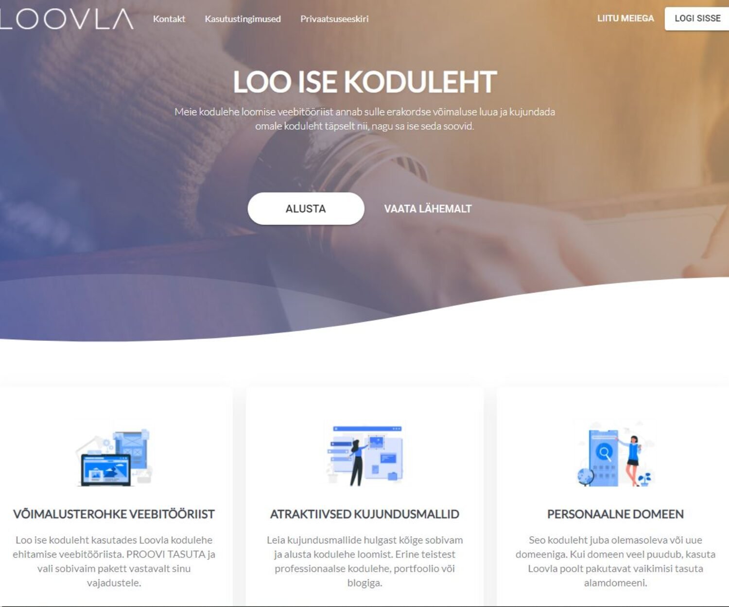 Loovla - loo ise koduleht avaleht