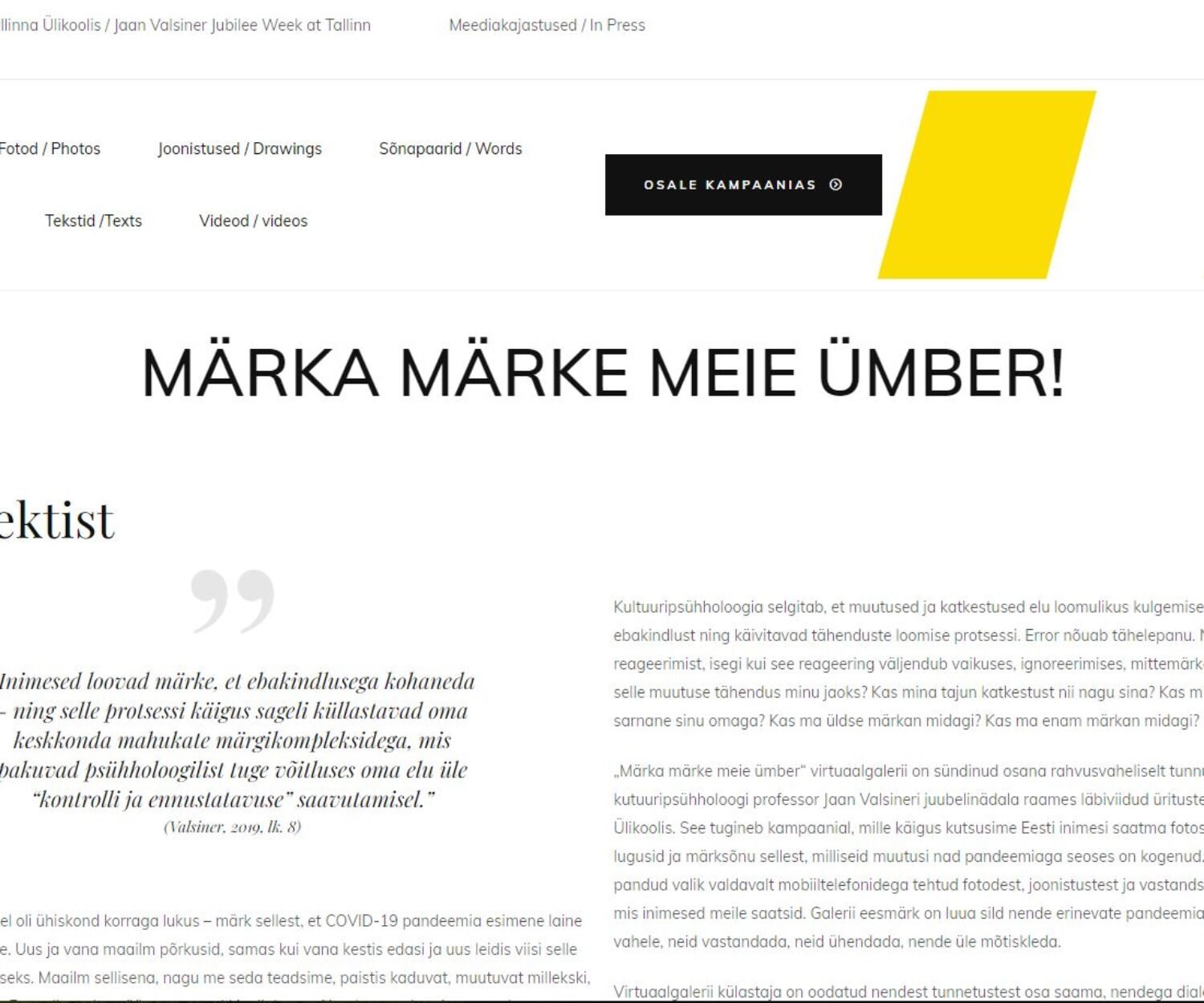 koroonafotod.ee kodulehe avaleht